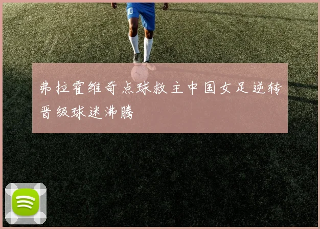 弗拉霍维奇点球救主中国女足逆转晋级球迷沸腾