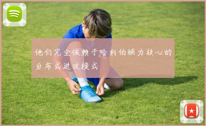 他们完全依赖于哈利伯顿为核心的分布式进攻模式